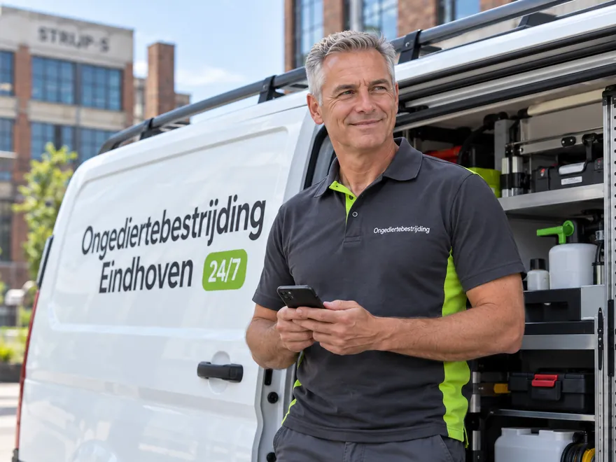 Bel Ongediertebestrijding Eindhoven: 7 dagen per week bereikbaar